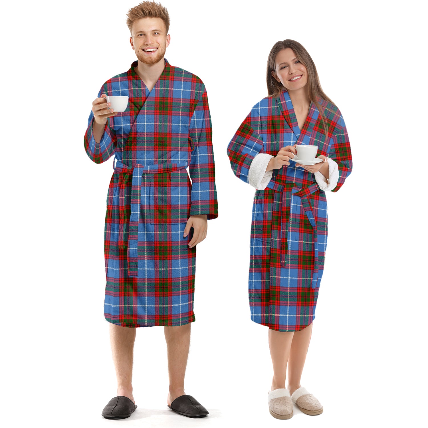 Congilton Tartan Bathrobe Unisex S - Tartan Vibes Clothing