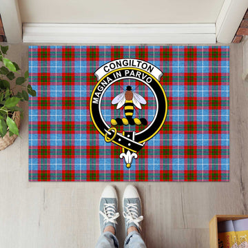 Congilton Tartan Rubber Doormat with Family Crest L 60*90cm - Tartan Vibes Clothing