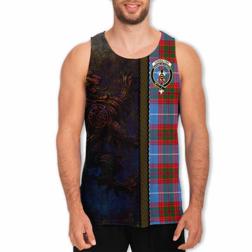 Congilton Tartan Family Crest Men's Tank Top Alba Gu Brath Be Brave Lion Ancient Style Men - Tartan Vibes Clothing