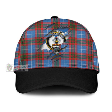 Congilton Tartan Classic Cap with Family Crest In Me Style