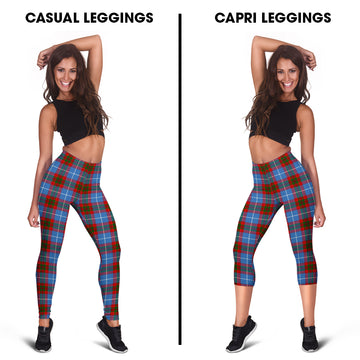 Congilton Tartan Womens Leggings Capri Leggings - Tartan Vibes Clothing