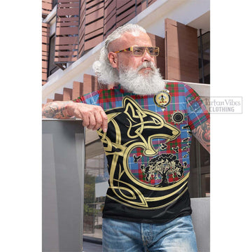 Congilton Tartan Cotton T-shirt with Family Crest Celtic Wolf Style Men's Shirt - Tartan Vibes Clothing