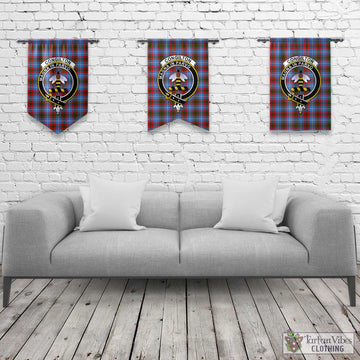 Congilton Tartan Gonfalon, Tartan Banner with Family Crest Rectangle - Tartan Vibes Clothing