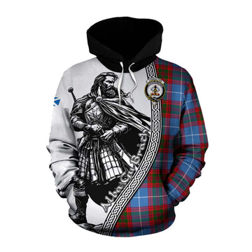 Congilton Tartan Clan Crest Cotton Hoodie with Highlander Warrior Celtic Style Pullover Hoodie XS - Tartan Vibes Clothing