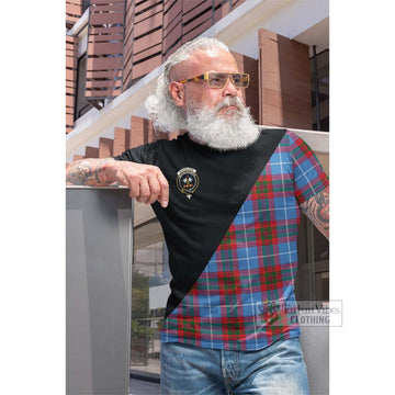 Congilton Tartan Cotton T-shirt with Family Crest and Military Logo Style Men's Shirt - Tartan Vibes Clothing