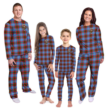 Congilton Tartan Pajamas Family Set with Family Crest Kid - Tartan Vibes Clothing