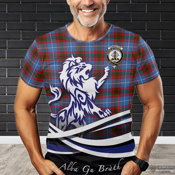Congilton Tartan T-Shirt with Alba Gu Brath Regal Lion Emblem