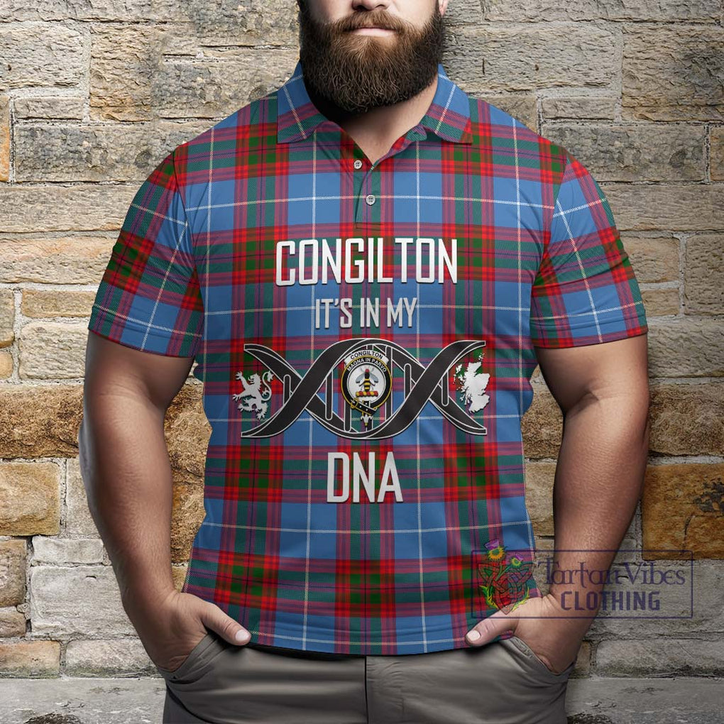 Congilton Tartan Polo Shirt with Family Crest DNA In Me Style Kid - Tartan Vibes Clothing