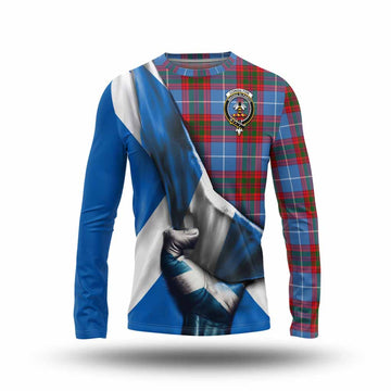 Congilton Tartan Long Sleeve T-Shirt with Family Crest Scotland Patriotic Style Unisex - Tartan Vibes Clothing