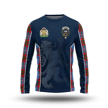 Congilton Tartan Long Sleeve T-Shirt with Family Crest and Lion Rampant Vibes Sport Style Unisex - Tartan Vibes Clothing