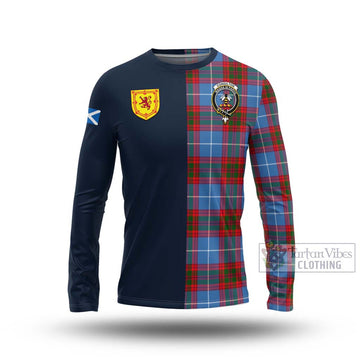 Congilton Tartan Long Sleeve T-Shirt Alba with Scottish Lion Royal Arm Half Style Unisex - Tartan Vibes Clothing
