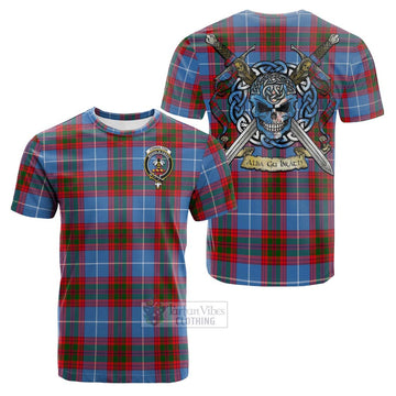 Congilton Tartan Cotton T-shirt with Family Crest Celtic Skull Style Kid's Shirt - Tartan Vibes Clothing