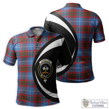 Congilton Tartan Men's Polo Shirt with Family Crest Circle Style Kid - Tartan Vibes Clothing