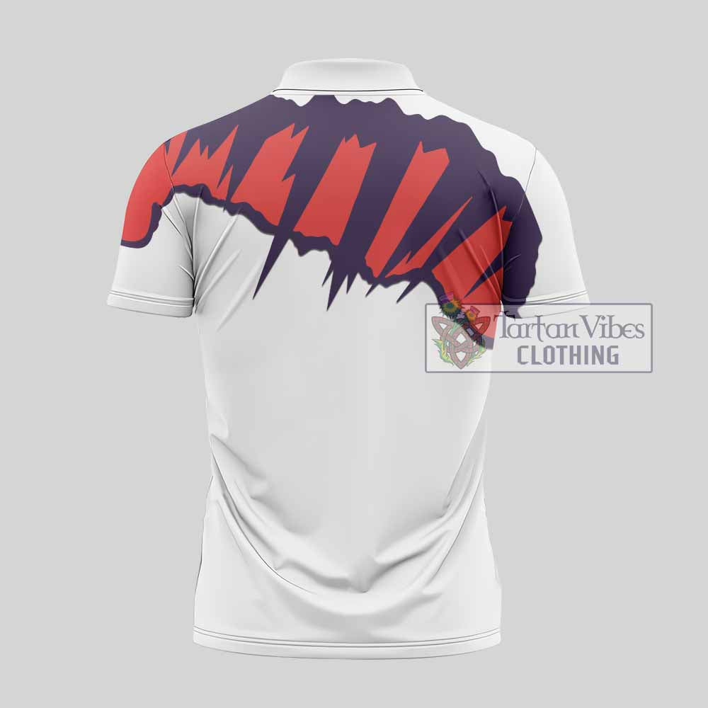 Congilton Clan Crest Zipper Polo Shirt with Retro Sport Style - 2D-tartanvibesclothing