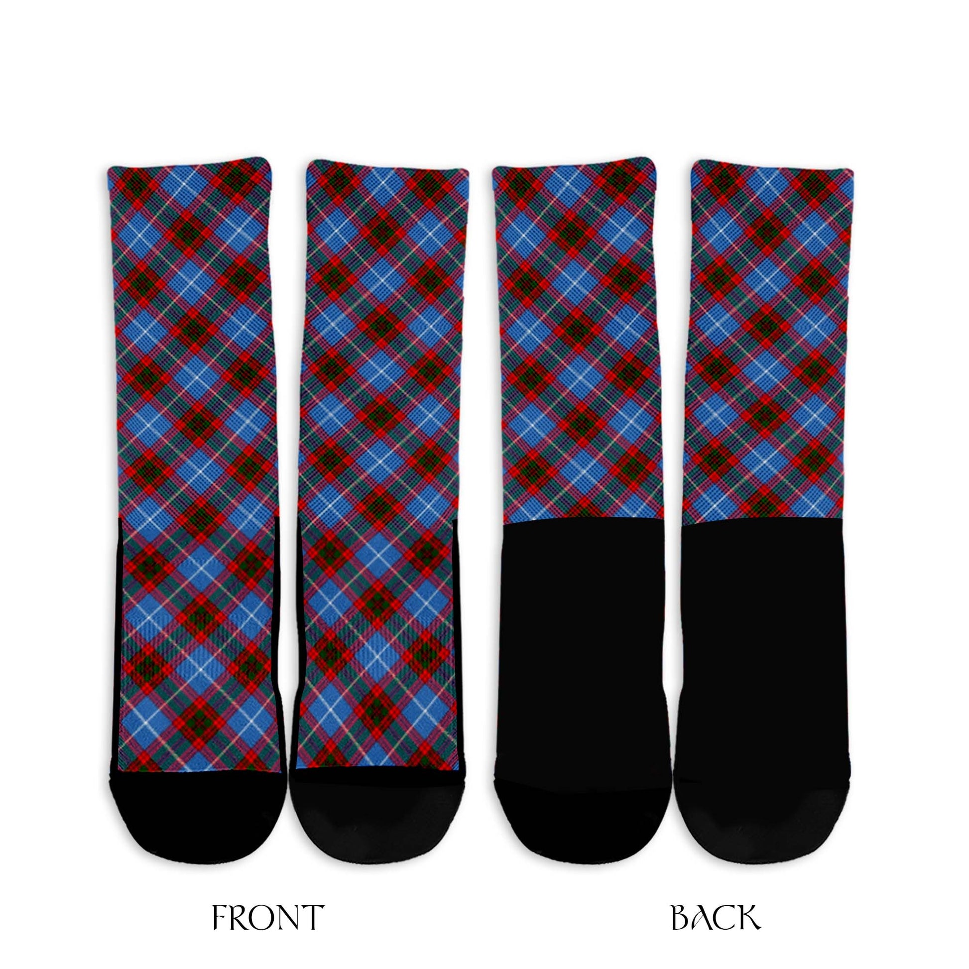 Congilton Tartan Crew Socks Cross Style - Tartan Vibes Clothing