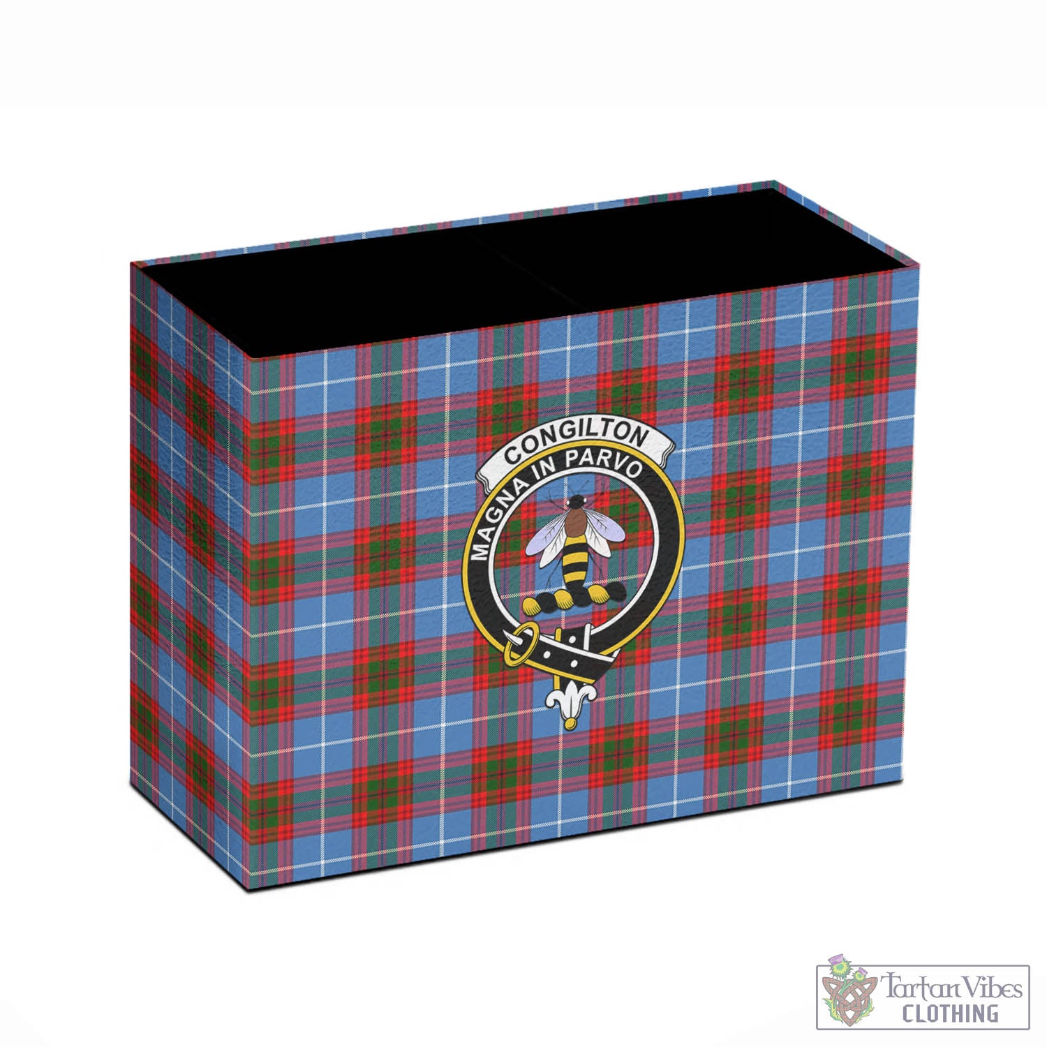 Congilton Tartan Pen Holder with Family Crest - Tartan Vibes Clothing