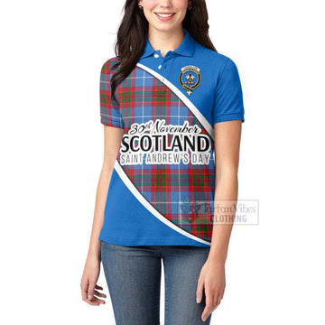 Congilton Family Crest Tartan Women's Polo Shirt Celebrate Saint Andrew's Day in Style - Tartan Vibes Clothing