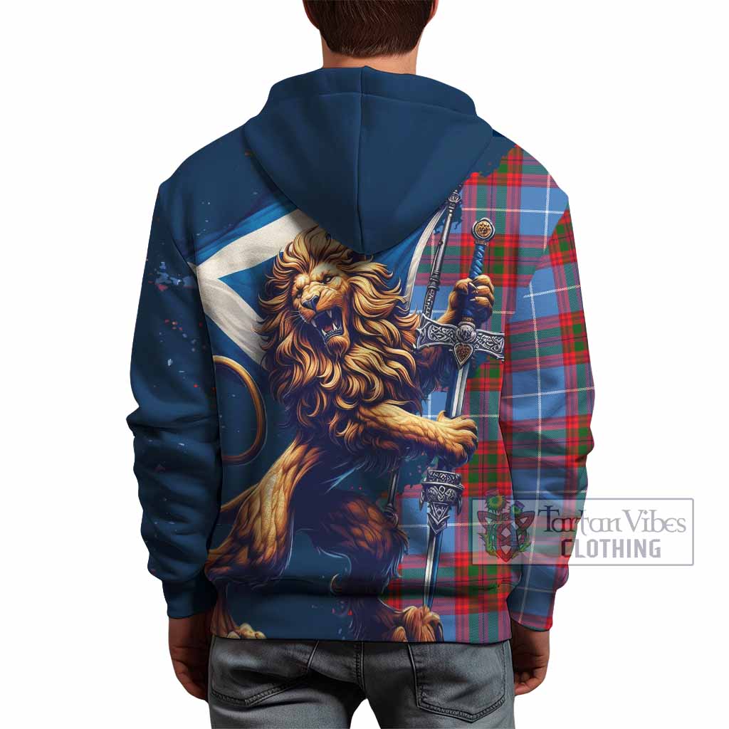 Congilton Tartan Family Crest Hoodie with Scottish Majestic Lion - Tartan Vibes Clothing
