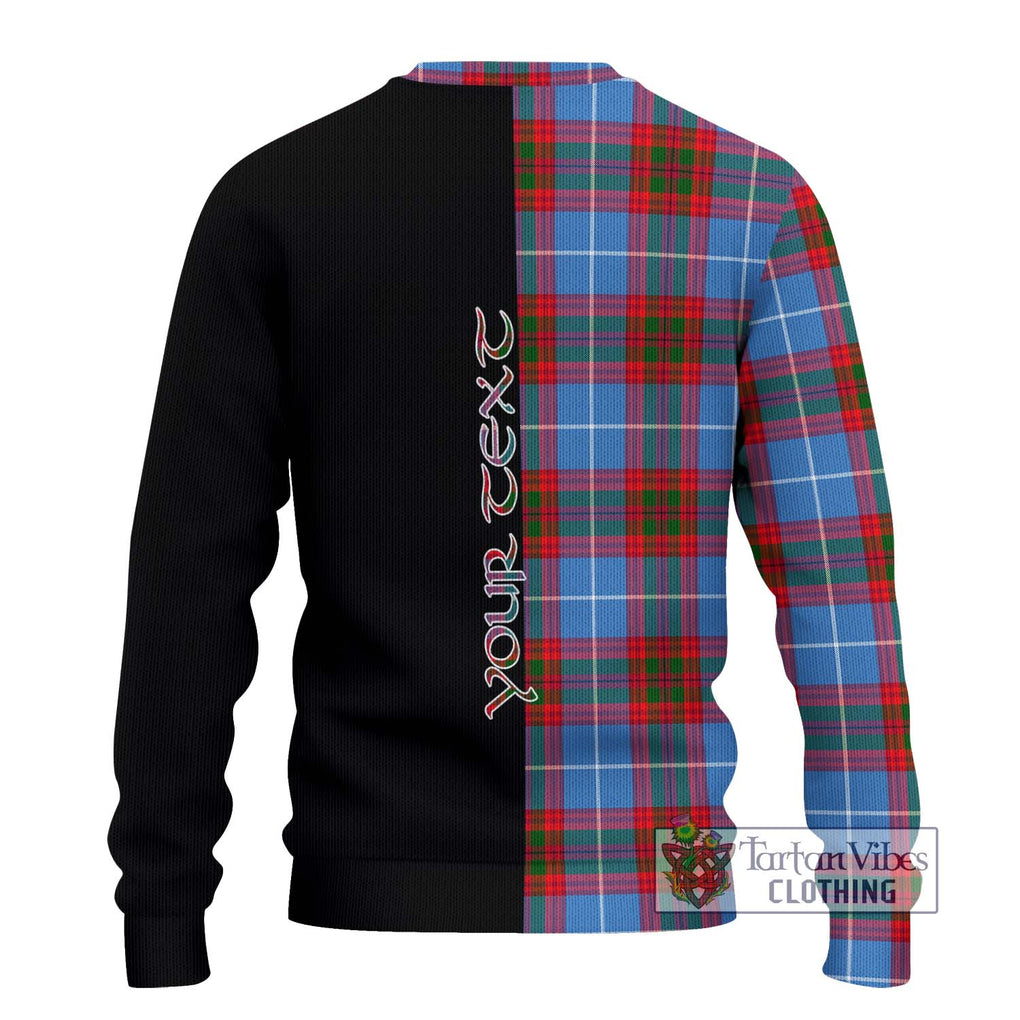 Congilton Tartan Ugly Sweater with Family Crest and Half Of Me Style - Tartan Vibes Clothing
