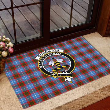 Congilton Tartan Rubber Doormat with Family Crest - Tartan Vibes Clothing