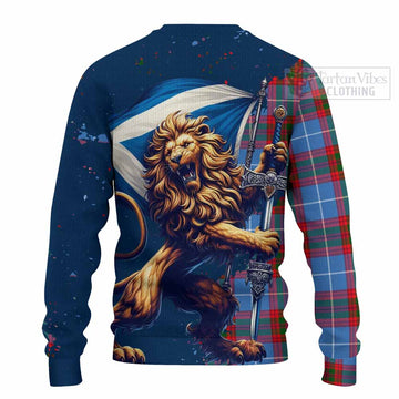 Congilton Tartan Family Crest Knitted Sweater with Scottish Majestic Lion - Tartan Vibes Clothing