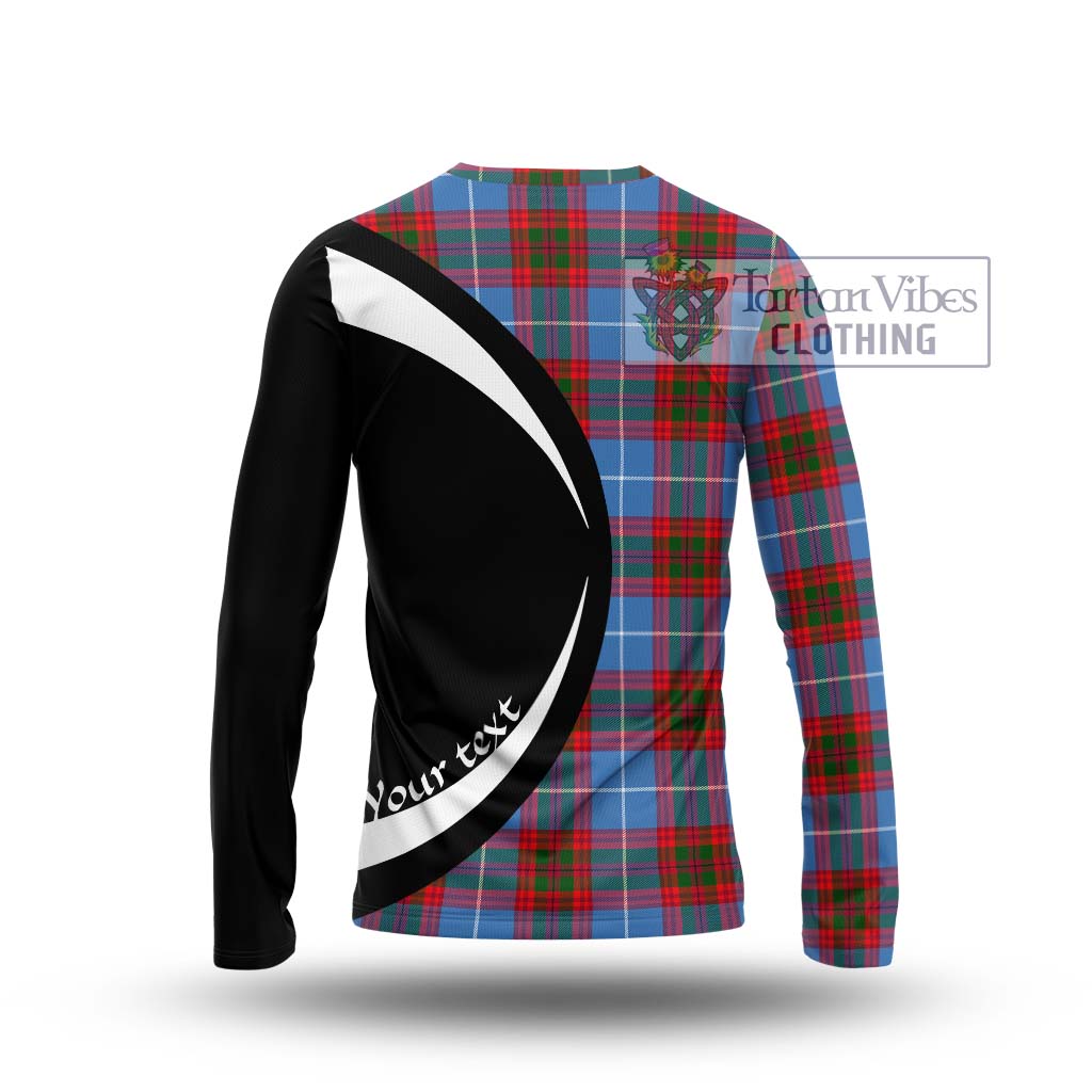Congilton Tartan Long Sleeve T-Shirt with Family Crest Circle Style - Tartan Vibes Clothing