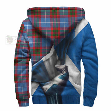 Congilton Tartan Sherpa Hoodie with Family Crest Scotland Patriotic Style - Tartan Vibes Clothing