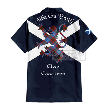 Congilton Tartan Lion Rampant Hawaiian Shirt Proudly Display Your Heritage with Alba Gu Brath and Clan Name - Tartan Vibes Clothing