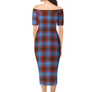 Congilton Tartan Off Shoulder Lady Dress - Tartan Vibes Clothing