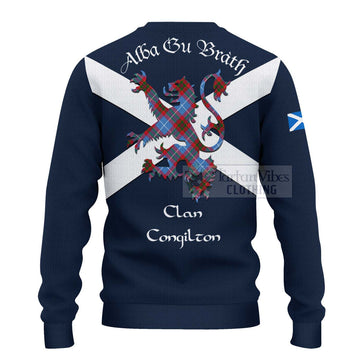 Congilton Tartan Lion Rampant Ugly Sweater Proudly Display Your Heritage with Alba Gu Brath and Clan Name - Tartan Vibes Clothing