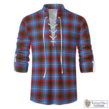 Congilton Tartan Men's Scottish Traditional Jacobite Ghillie Kilt Shirt - Tartan Vibes Clothing