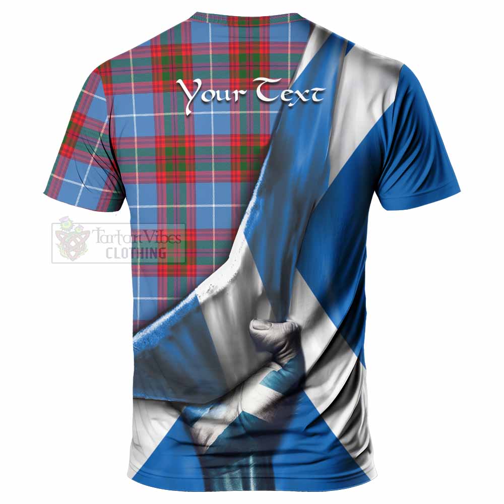 Congilton Tartan T-Shirt with Family Crest Scotland Patriotic Style - Tartan Vibes Clothing