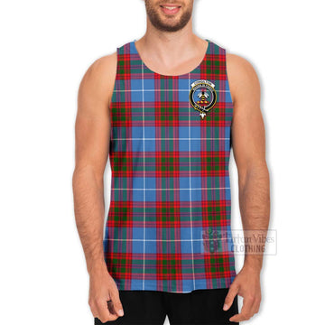Congilton Tartan Men's Tank Top with Family Crest Celtic Skull Style - Tartan Vibes Clothing