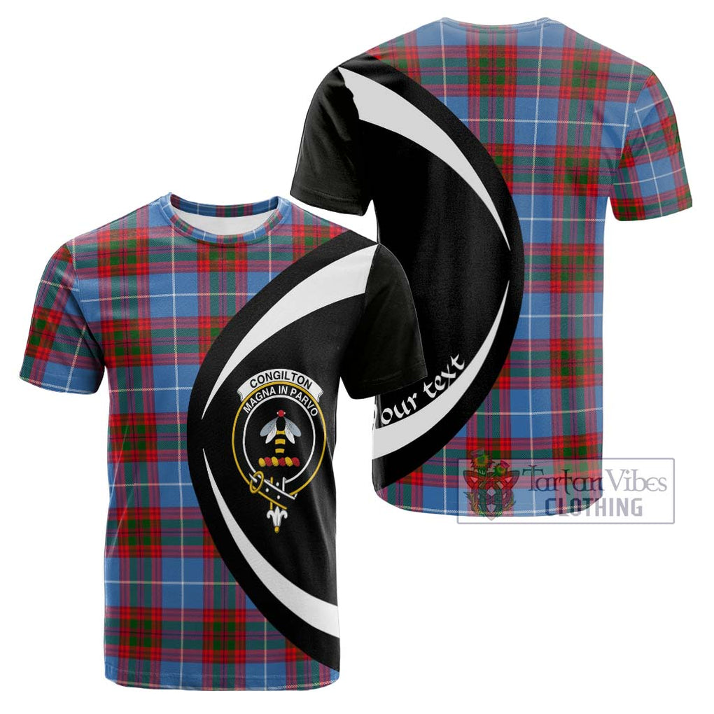 Congilton Tartan Cotton T-shirt with Family Crest Circle Style Kid's Shirt - Tartan Vibes Clothing