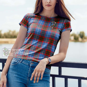 Congilton Tartan Cotton T-Shirt with Family Crest - Tartan Vibes Clothing