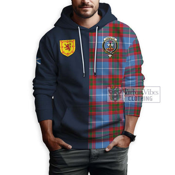 Congilton Tartan Hoodie Alba with Scottish Lion Royal Arm Half Style - Tartan Vibes Clothing