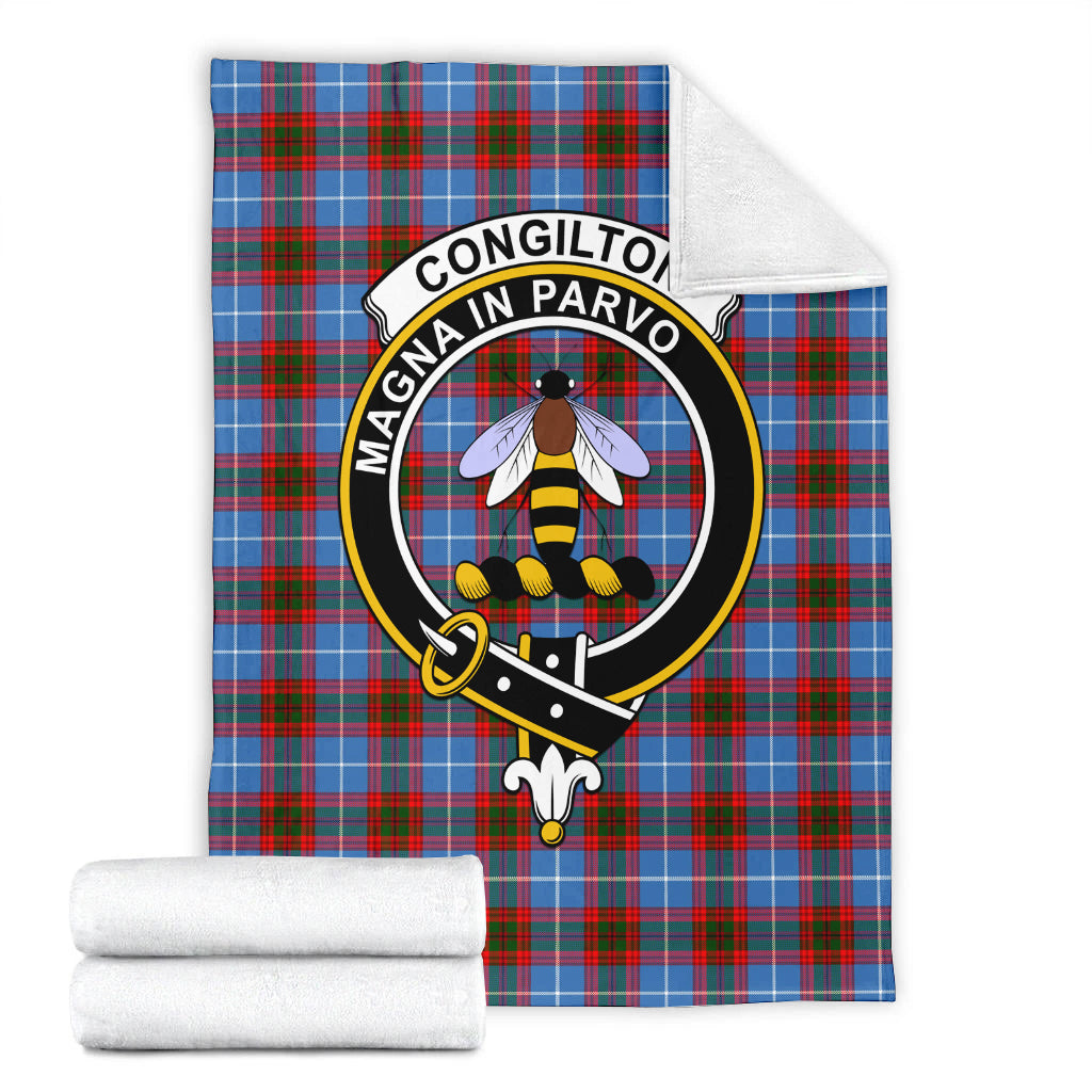 Congilton Tartan Blanket with Family Crest - Tartan Vibes Clothing