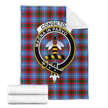 Congilton Tartan Blanket with Family Crest