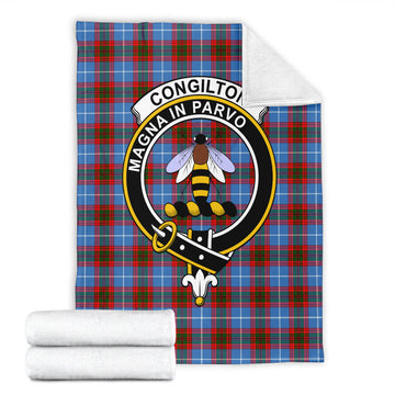 Congilton Tartan Blanket with Family Crest - Tartan Vibes Clothing
