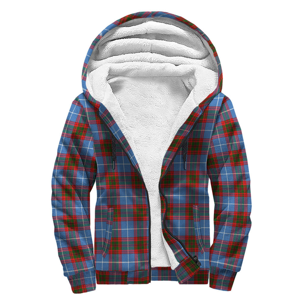 Congilton Tartan Sherpa Hoodie with Family Crest - Tartan Vibes Clothing