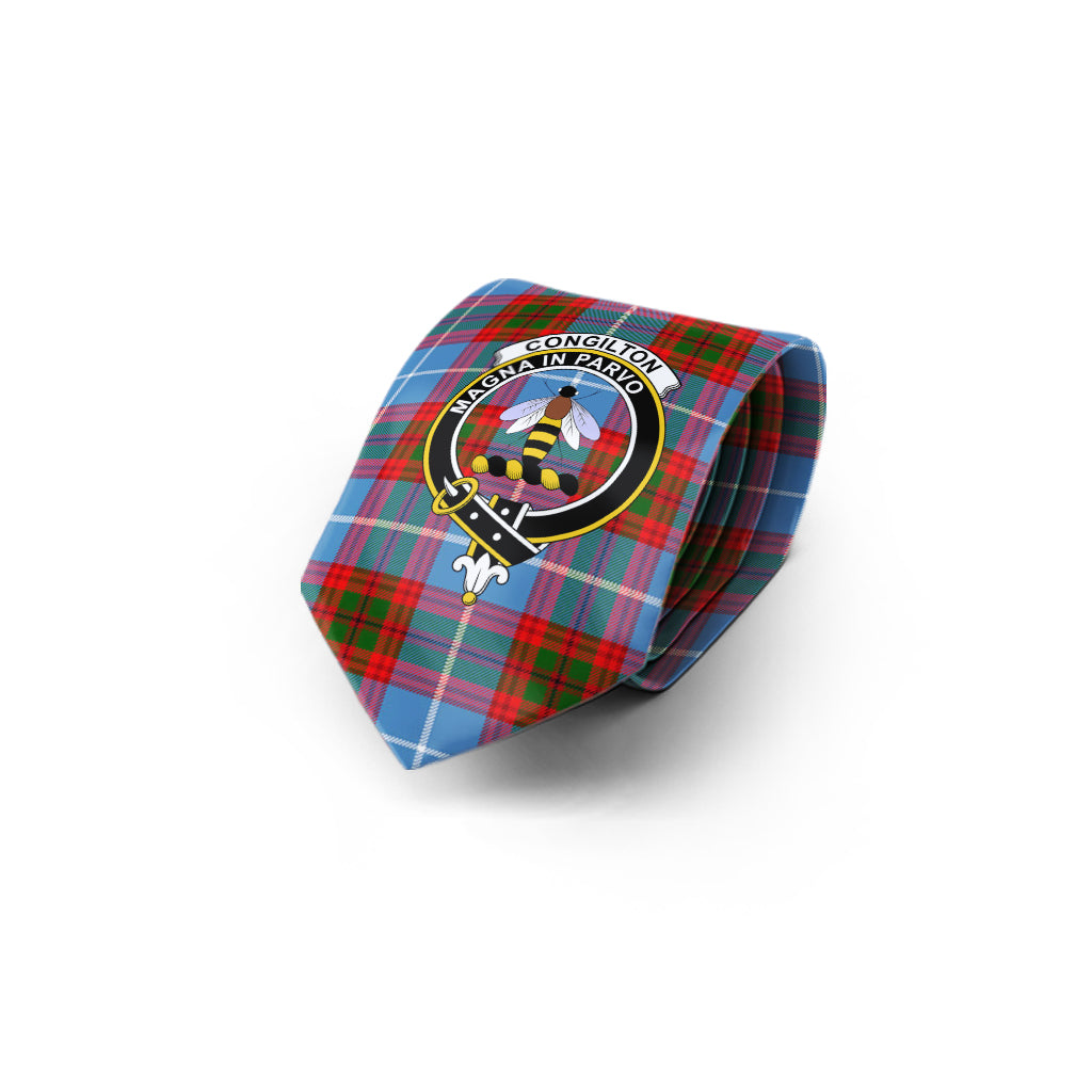 Congilton Tartan Classic Necktie with Family Crest - Tartan Vibes Clothing