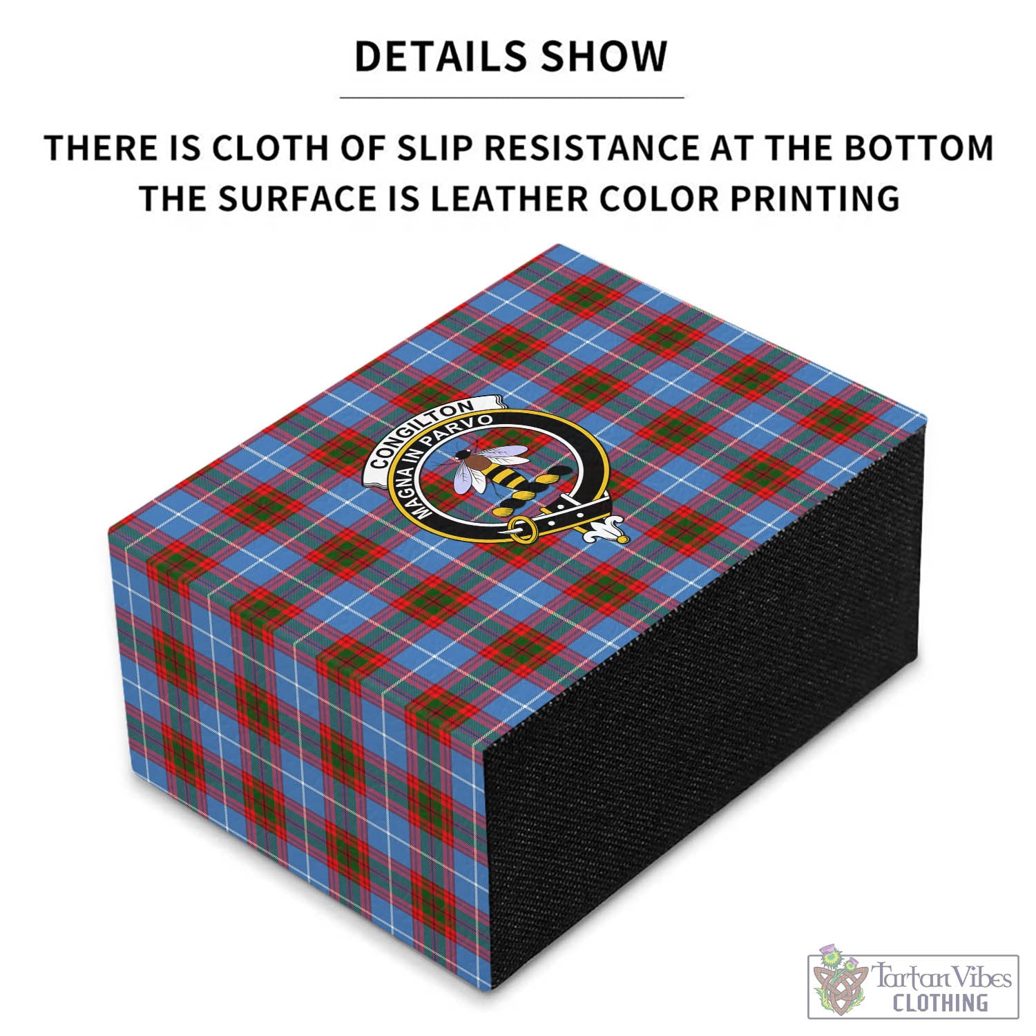 Congilton Tartan Pen Holder with Family Crest - Tartan Vibes Clothing