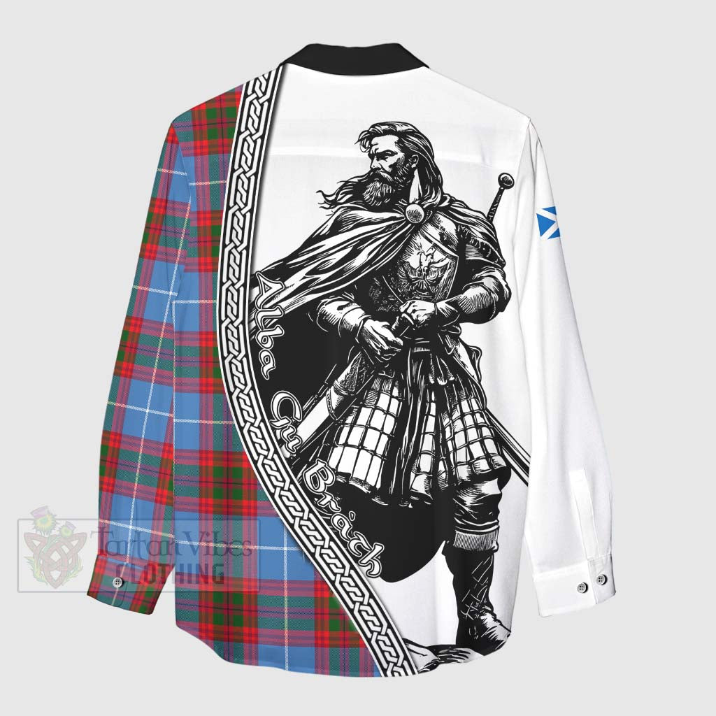 Congilton Tartan Clan Crest Women's Casual Shirt with Highlander Warrior Celtic Style - Tartan Vibes Clothing