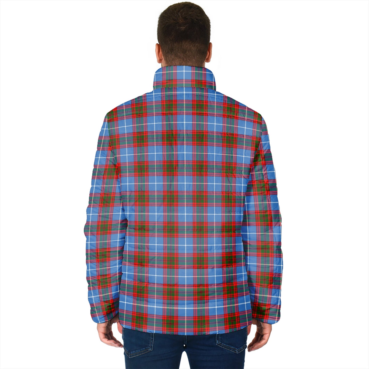 Congilton Tartan Padded Jacket with Family Crest - Tartan Vibes Clothing