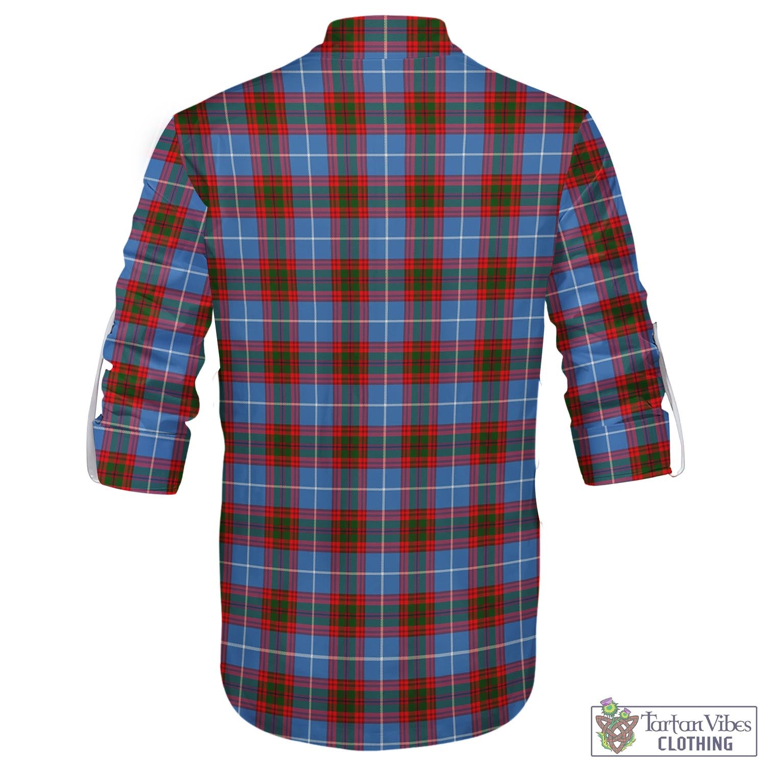 Congilton Tartan Men's Scottish Traditional Jacobite Ghillie Kilt Shirt - Tartan Vibes Clothing