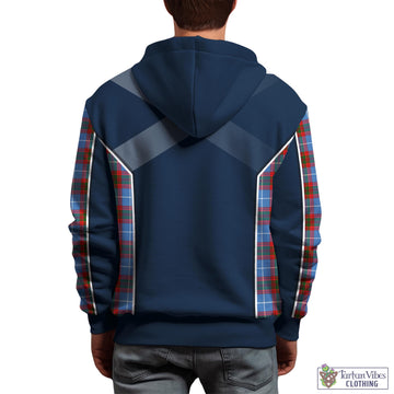 Congilton Tartan Hoodie with Family Crest and Lion Rampant Vibes Sport Style - Tartan Vibes Clothing