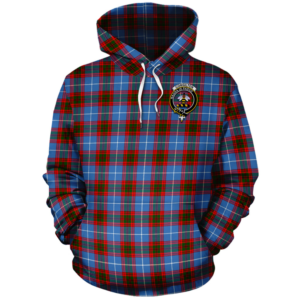 Congilton Tartan Hoodie with Family Crest - Tartan Vibes Clothing