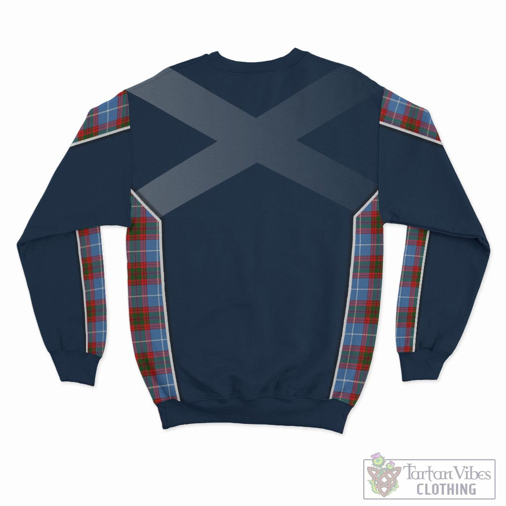 Congilton Tartan Sweatshirt with Family Crest and Scottish Thistle Vibes Sport Style - Tartan Vibes Clothing