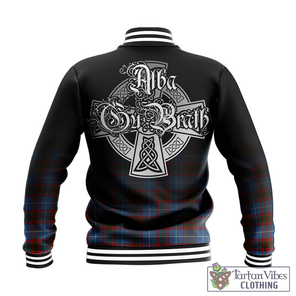 Congilton Tartan Baseball Jacket Featuring Alba Gu Brath Family Crest Celtic Inspired - Tartan Vibes Clothing
