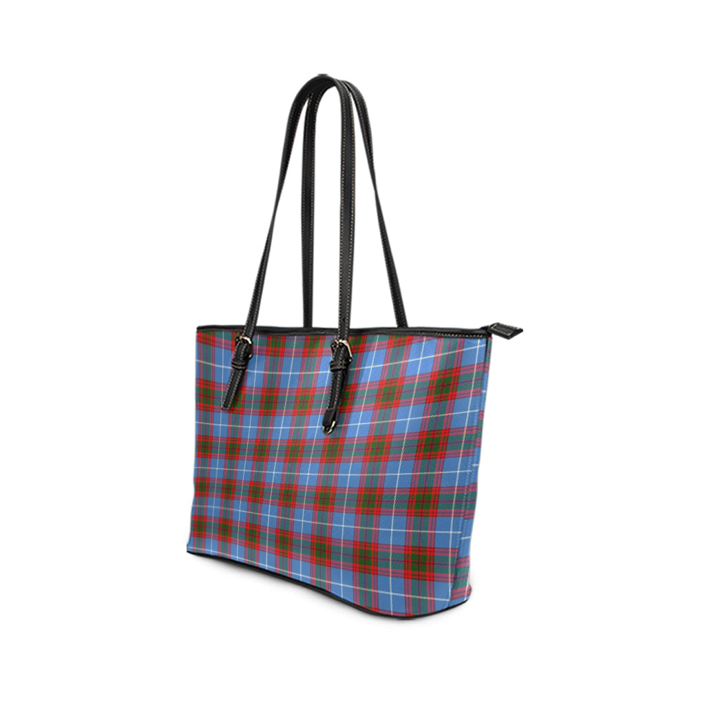 Congilton Tartan Leather Tote Bag - Tartan Vibes Clothing